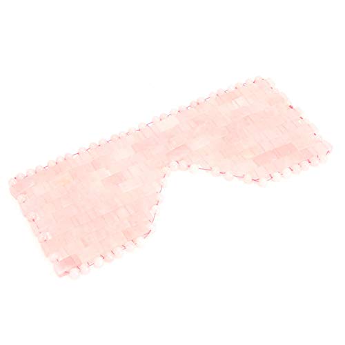 Kühlende schlafende Augenmaske, effektive komfortable Steinaugenmaske für das häusliche Auge(Pink crystal)