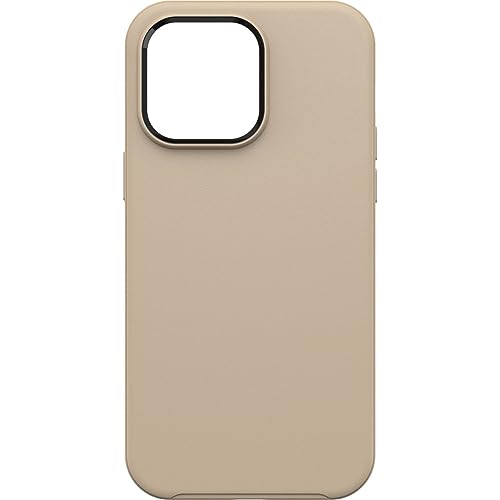 OtterBox Symmetry+ Hülle für iPhone 14 Pro mit MagSafe, stoßfest, sturzsicher, schützende dünne Hülle, 3x getestet nach Militärstandard, antimikrobieller Schutz, Beige