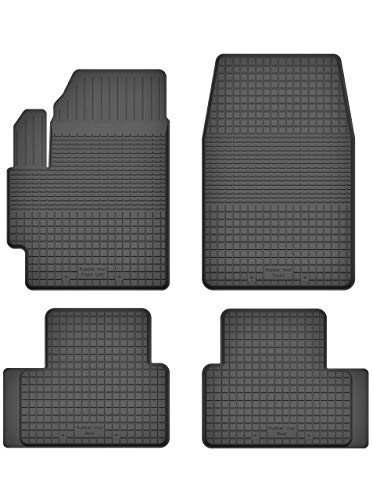 KO-RUBBERMAT Gummimatten Fußmatten 1.5 cm Rand geeignet zur Mitsubishi COLT VII (Bj. ab 2008) ideal angepasst 4 -Teile EIN Set