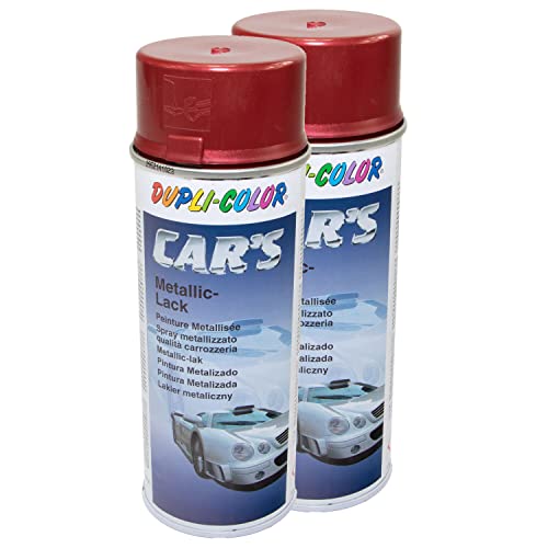 Lackspray Spraydose Sprühlack Cars Dupli Color 706868 rot metallic 2 X 400 ml