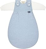 Alvi Baby-Mäxchen Schlafsack 3tlg. Special Fabric Quilt Aqua 50/56