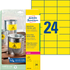 AVZ L6131-20 - Folien-Etiketten, wasserfest, 70 x 337 mm, 480 Stück, gelb