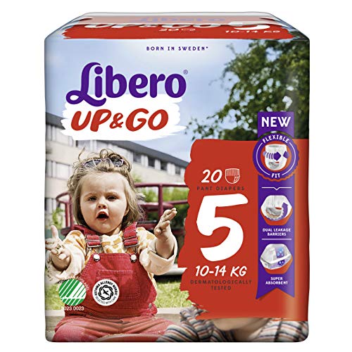 Libero UP&GO 5 Windeln für Babys, 10-14 kg, 1er Pack (1 x 20 Stück)