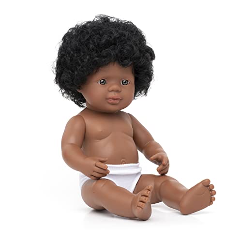 Babypuppe afroamerikanisches Mädchen 38cm