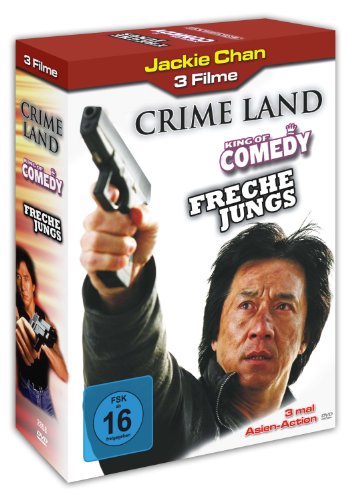 Jackie Chan Box : Crime Land - King Of Comedy - Freche Jungs - 3 DVD Box