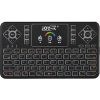 JOY-iT Tasta-Mini - Tastatur - mit Touchpad - backlit - kabellos - 2.4 GHz - QWERTZ