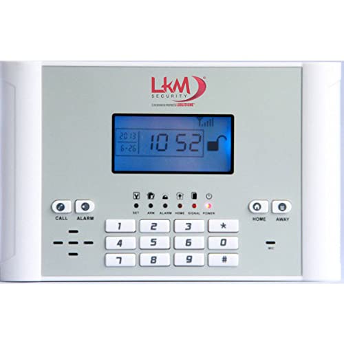 LKM Security M2C S4 Alarmanlage Komplettset ● 11-Teilig ● GSM - Wireless - Einbruchschutz - Außensirene - Weiß