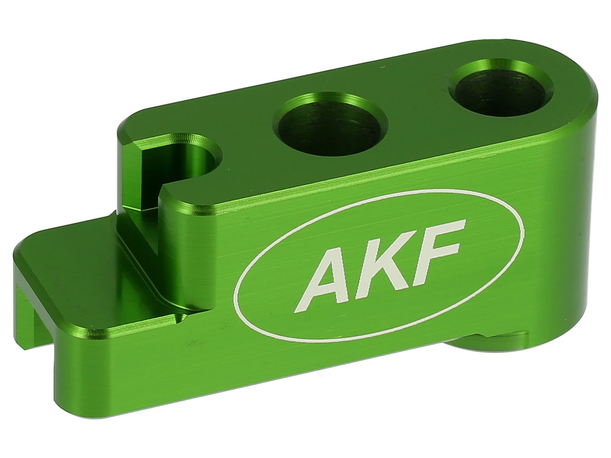 AKF AKF CNC Distanzstück, Bremsgegenhalter Nabe hinten, Grün eloxiert - für Simson S51, S50, SR50, Schwalbe KR51, SR4
