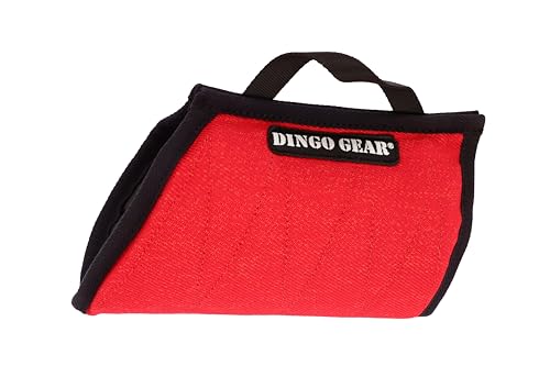 Dingo Gear S00706 Universal-Bissunterlage für Hundetraining, Mini-Hülle, hart, 1 Griff, Nylcot, Rot