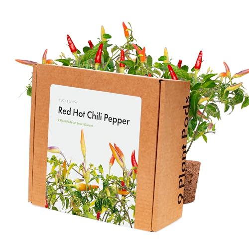 Click and Grow Smart Garden Red Hot Chili Paprika, 9 Stück