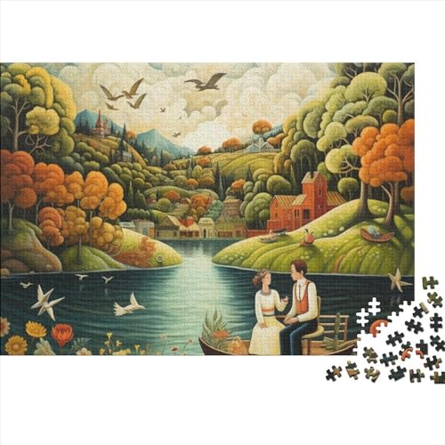 Chalet Puzzle 1000 Teile Puzzle-Herausforderung Lochs Herausfordernde Geistige Herausforderung Entspannung Durch Puzzeln Zeitvertreib Für Alle Altersgruppen 1000pcs (75x50cm)