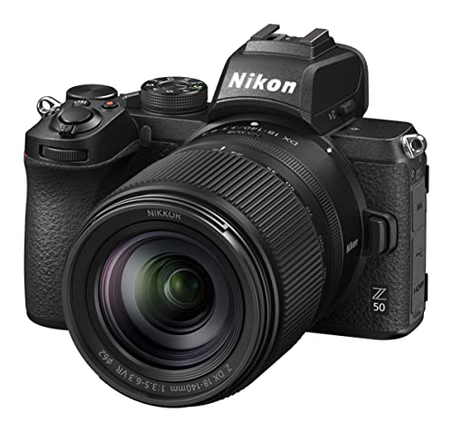 Nikon Z 50 KIT Z 18-140 VR (20.9 MP, OLED-Sucher mit 2.36 Millionen Bildpunkten, 11 Bilder pro Sekunde, Hybrid AF mit Fokus-Assistent, ISO 100-51.200, 4K UHD-Video)