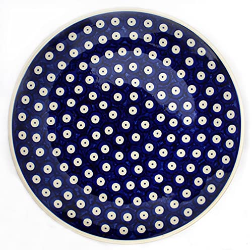 Bunzlauer Keramik Speiseteller (Dekor Blau-Auge)