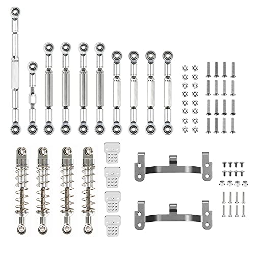 Hbaebdoo Set mit Stoßdämpfern für Lenkstange, aus Metall, für Auto-Upgrade-Teile C14 C24 C24-1 1/16, ferngesteuert, 2