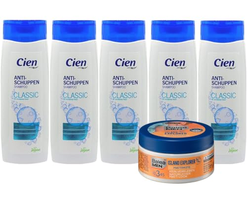 Cien Anti-Schuppen Shampoo Classic für trockenes Haar, 5 x 300 ml