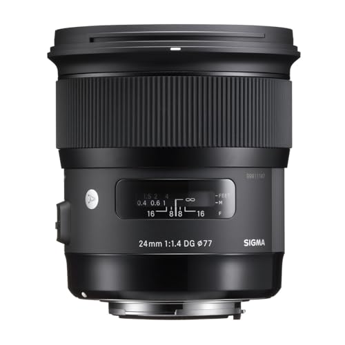 Sigma 24mm F1,4 DG HSM Art Objektiv (77mm Filtergewinde) für Nikon Objektivbajonett