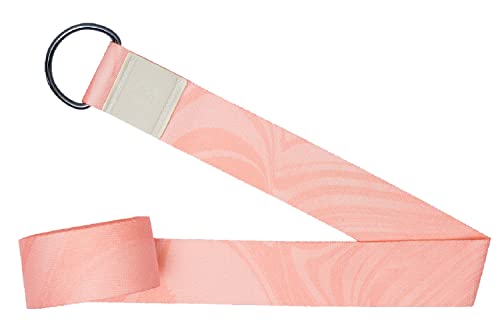 Yoga Design Lab Yogagurt 240 cm | Extra Langer, bunter Yoga Gurt, umweltfreundlich | Für eine intensivere Dehnung bei Gymnastikübungen (Coral)