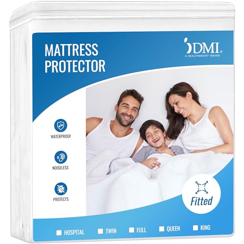DMI Hypoallergen konturiertem Kunststoff Matratze Bezug Displayschutzfolie, King Size, Weiß