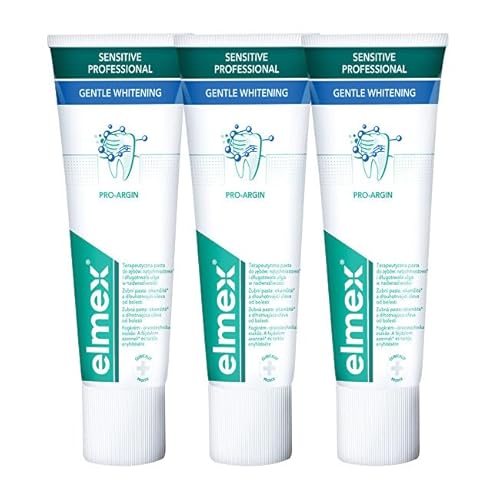 Whitening toothpaste for sensitive teeth sensitive white ning trio, 3x 75 ml