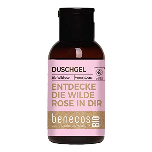 BENECOS Wildrose Duschgel, Mini Reisegröße, 50ml (10)