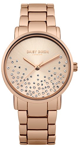 Daisy Dixon Damen Datum klassisch Quarz Uhr mit Edelstahl Armband DD053RGM