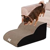 perfecti Hundetreppen rutschfeste Katzentreppe Für Hohe Betten, 2 Stufen Leiter Haustiertreppe Für Schlafsofa, Leicht & Tragbar Treppen Für Hunde Und Katzen, 55 x 40 x 25CM