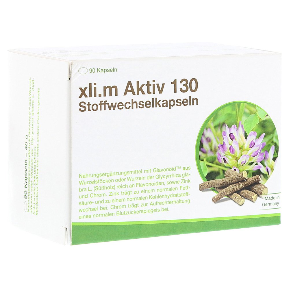 XLI.M Aktiv 130 Stoffwechselkapseln, 1er Pack (1 x 90 Kapseln)