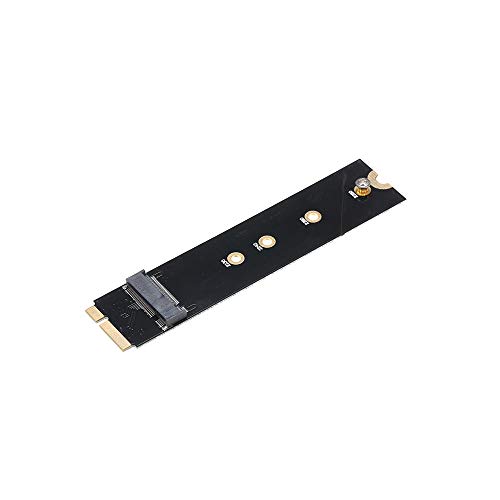 Grborn M.2 NGFF B Schlüssel SATA auf 7 + 17 Pin Adapter Compatible with MacBook Air A1465 A1466 (nur 2012 Jahr) SSD Ersatz HDD Festplatte Konverter Karte Unterstützung 2230 2242 2260 2280 SSD