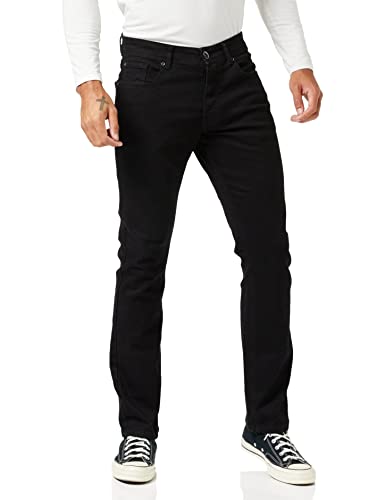 Enzo Herren Ez359 Straight Jeans, Schwarz (Black Black), W44/L32 (Herstellergröße: 44R)
