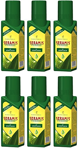 Seramis Vitalnahrung für Grünpflanzen Gardopia Sparpakete + Zeckenzange mit Lupe (6 x 500 ml)