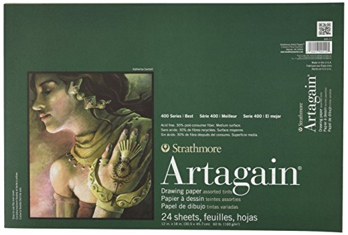 Strathmore (445-12 400 Series Artagain Block, Papier, 12"X18"