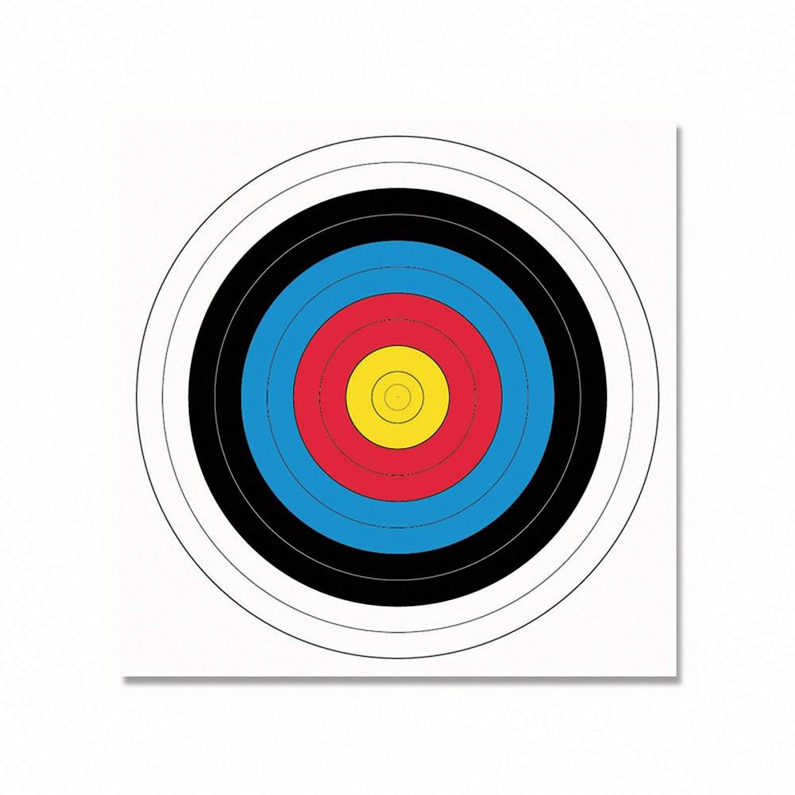 Krüger 20 Stück Zielscheibenauflagen - FITA Zertifiziert - mit Nylon-Fäden - Ø 60 cm - Zielscheibe Bogenschießen