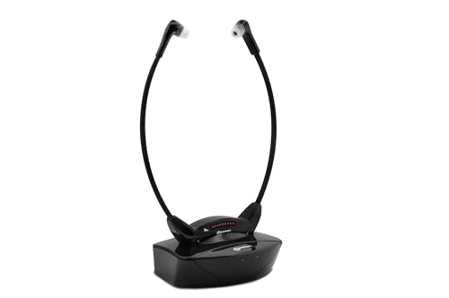 Geemarc CL7700 - Drahtloser Kopfhörer mit Bluetooth-Technologie für Fernseher, Computer und Mobiltelefone - Freisprechfunktion - Geringer oder starker Hörverlust - Version DE