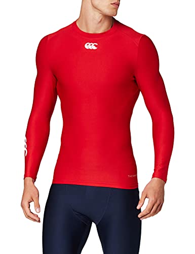 Canterbury Herren Thermoreg Long Sleeve Base Layer Top, Rot (Flag Red), xs