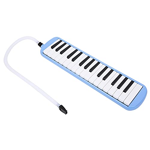 32 Tasten Melodica Instrument, Melodica Blue Tragbar mit Tragetasche, Mund Melodica Keyboard Professioneller Mund Melodica Keyboard Orgel Melodica Instrument (Blau)