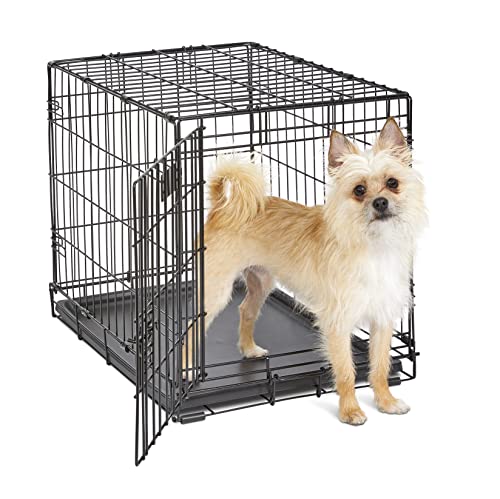 YEKE Midwest Homes for Pets Midwest 1524 iCrate-Hundekäfig mit Einzelklappe (60,96 x 45,72 x 48,26 cm)