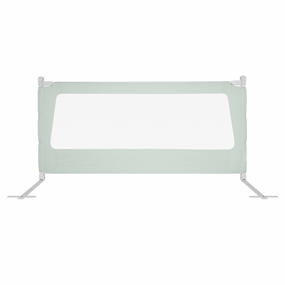 Laufstall Extra-breite Bett-Schienen-Bett-Schutz-Baby-Sicherheit tragbar und stetig, große 150-200cm, 84cm Höhe (Farbe : Green, größe : 180cm)