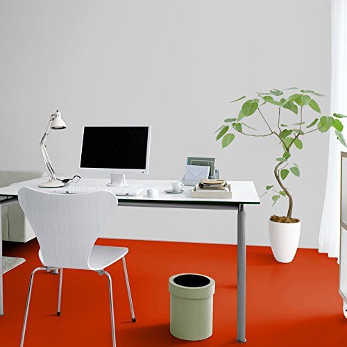 livingfloor® PVC Bodenbelag Fotohintergrund Einfarbig Uni Rot 2m Breite, Länge variabel Meterware, Größe:5.00x2.00 m