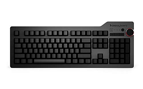 Das Keyboard DASK4ULTMBLU USB-Tastatur mit QWERTY-Layout, US-amerikanisch, Farbe: Schwarz, universell, mechanischer Tastaturschalter, kabelgebunden