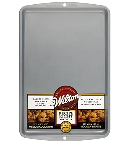 Wilton Recipe Right Small Cookie Sheet Pan Non Stick 13 1/4" X 9 1/4" (3-Pack)