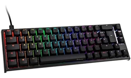 Ducky ONE 2 SF Gaming Tastatur, MX-Silent-Red, RGB LED, schwarz