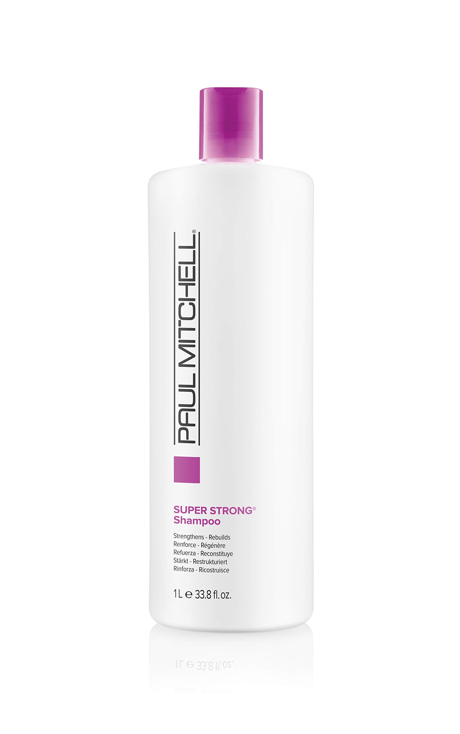 Paul Mitchell Super Strong Shampoo - schützendes und reparierendes Kräftigungs-Shampoo für geschädigtes und kraftloses Haar, 1000 ml