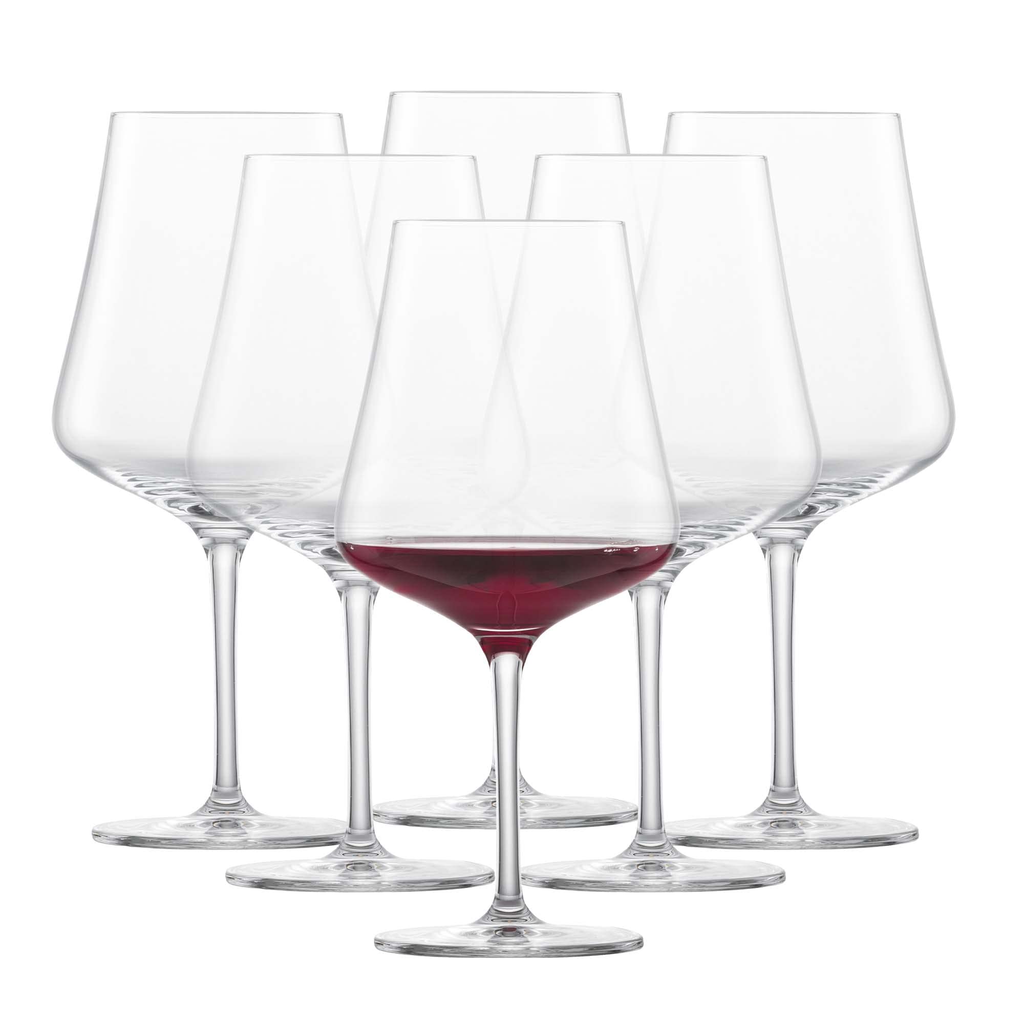 SCHOTT ZWIESEL Burgunder Rotweinglas Fine (6er-Set), stilvolle Burgundergläser für Rotwein, spülmaschinenfeste Tritan-Kristallgläser, Made in Germany (Art.-Nr. 113769)