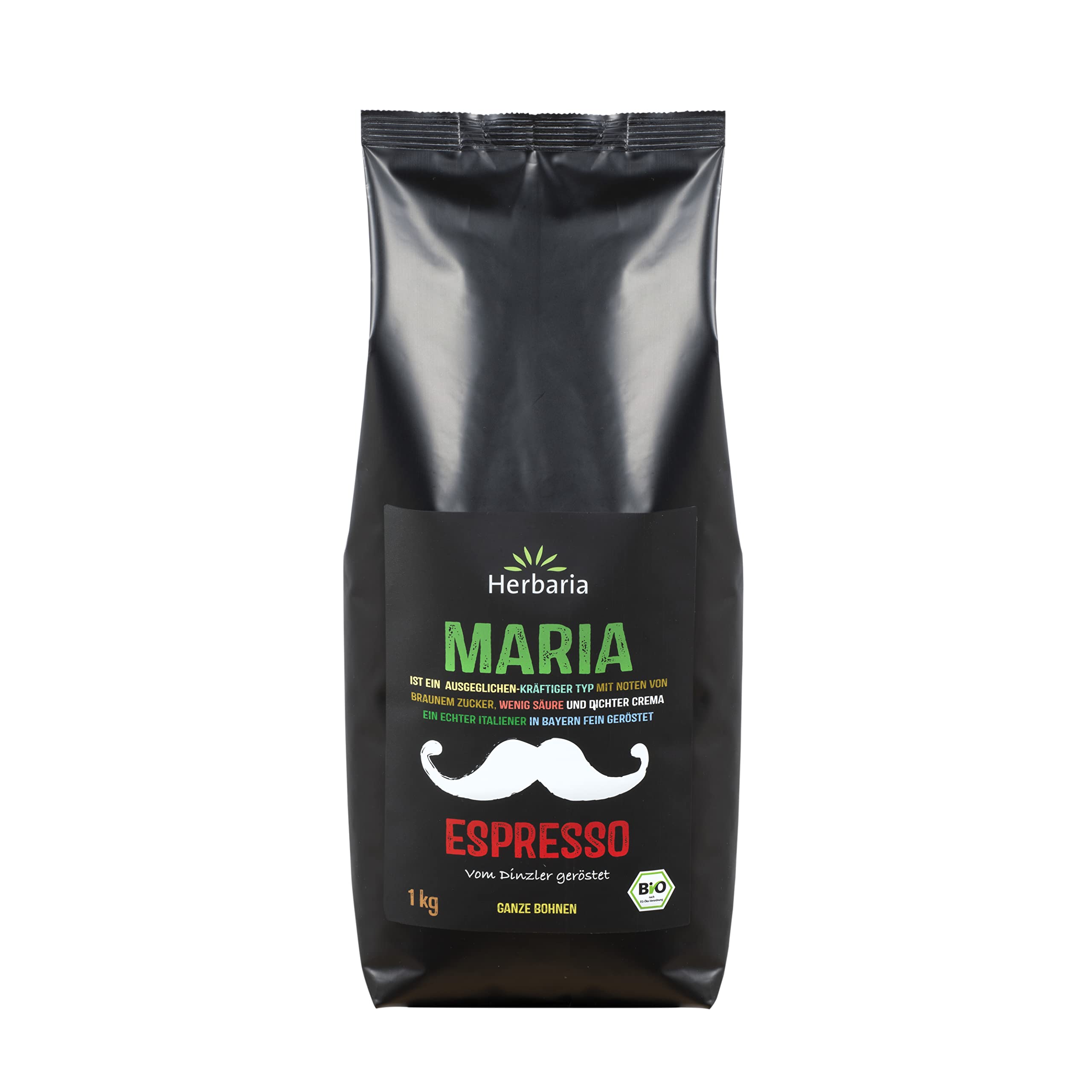 Herbaria "Maria" Espresso ganze Bohne Bio, 1 kg