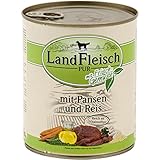 6 x Landfleisch Pur Pansen & Reis 800g