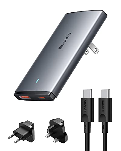 Baseus Slim 2 Port GaN USB C Netzteil (65W Max)