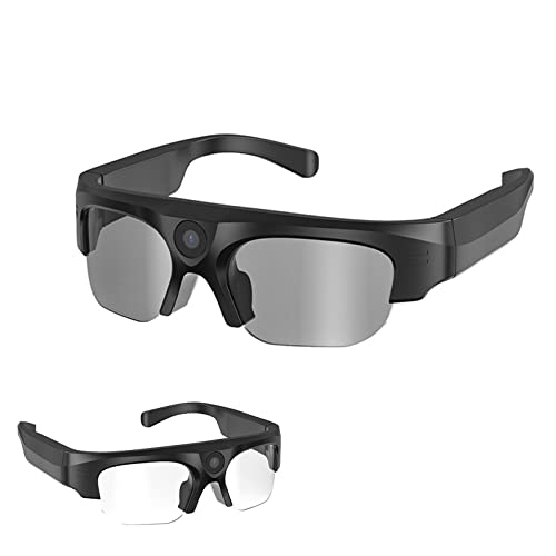 1 Stück 4K-Kamera-Sonnenbrille, 2K-Video-Sonnenbrille, Bluetooth-Headset-Brille, wasserdichte IPX6-Sport-Action-Kamera mit klarer Linse, Streaming von Videos und Fotos von der Brille auf das Telefon