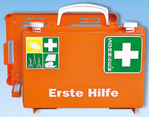 Erste-Hilfe-Koffer Quick-CD orange mit Füllung Standard DIN 13157