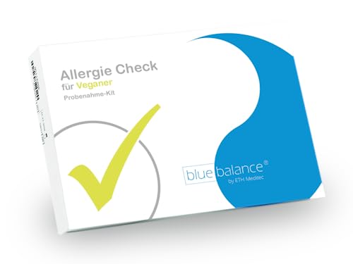 Allergietest für Veganer von blue balance®- Probenahme-Kit, Allergien zuhause testen