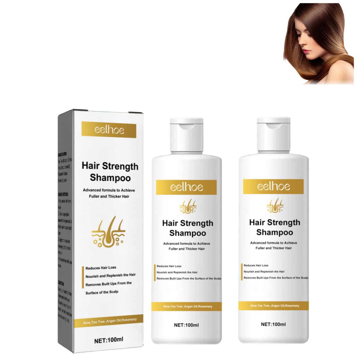 Haarwuchs-Shampoo, Haar-Shampoo und Conditioner-Serum, Anti-Haarausfall-Shampoo, machen das Haar voller und dicker, machen Ihr Haar glatter